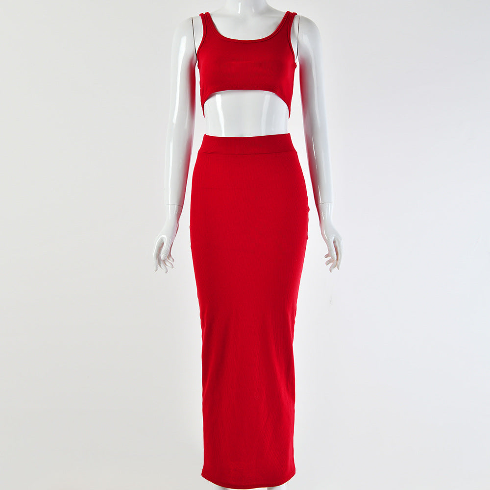 2025 Popular, , New hot-selling , wish new women's clothing suspender skirt two-piece set, one-piece delivery