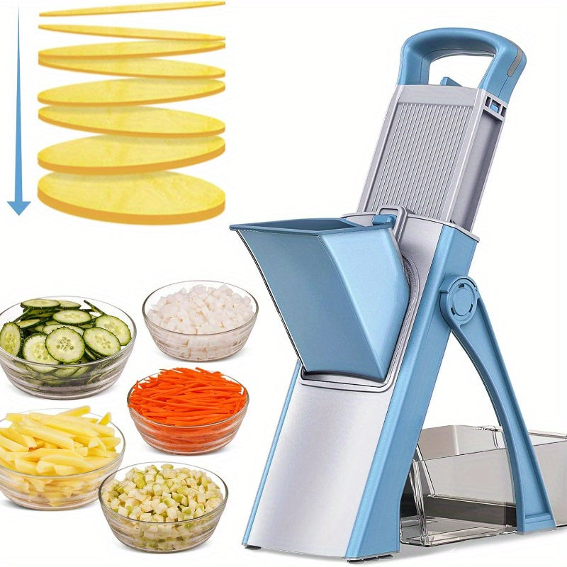 Essential Multi-Functional Vegetable & Fruit Slicer - Safe, Easy-to-Use Kitchen Gadget for Perfectly Sliced Potatoes and More