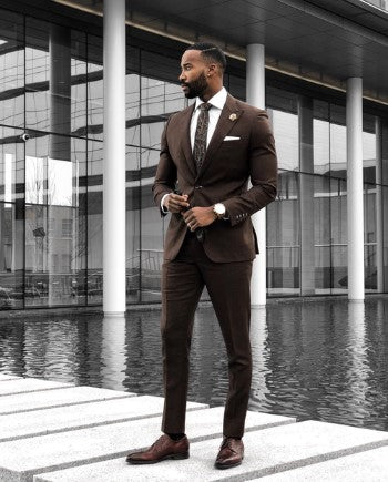 maoxiangshop Royal Blue Slim Men Suits Handsome Wedding Groomsmen Groom Tuxedos Party Pro Business 2 Piece(Jacket+Pants) Custom Made