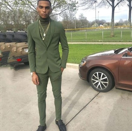maoxiangshop Royal Blue Slim Men Suits Handsome Wedding Groomsmen Groom Tuxedos Party Pro Business 2 Piece(Jacket+Pants) Custom Made