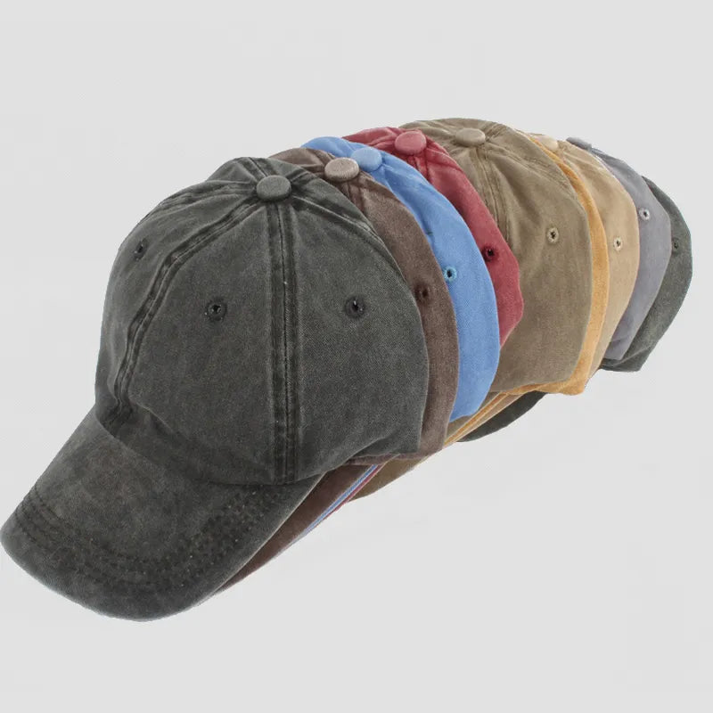 maoxiangshop New Vintage Washed Cotton Baseball Cap Parent Kids Sun Hats For Boy Girl Spring Summer Snapback Baby Hat