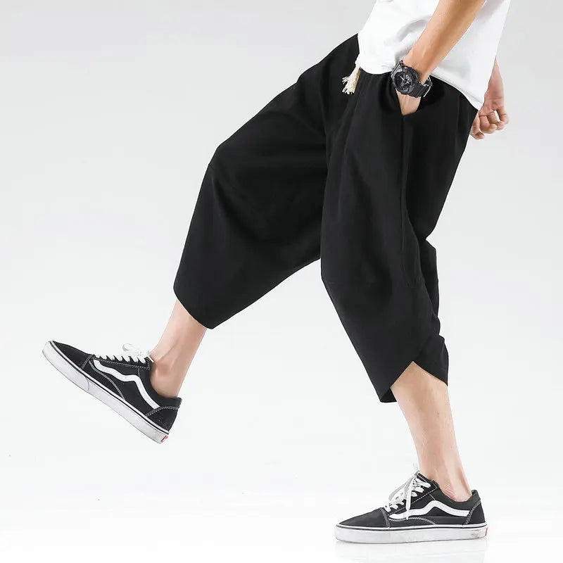 maoxiangshop Streetwear Cross Pants Men’s Harajuku Casual Harem Pants Male Baggy High Quality Jogger Sweatpants Woman Large Size Summer 5XL