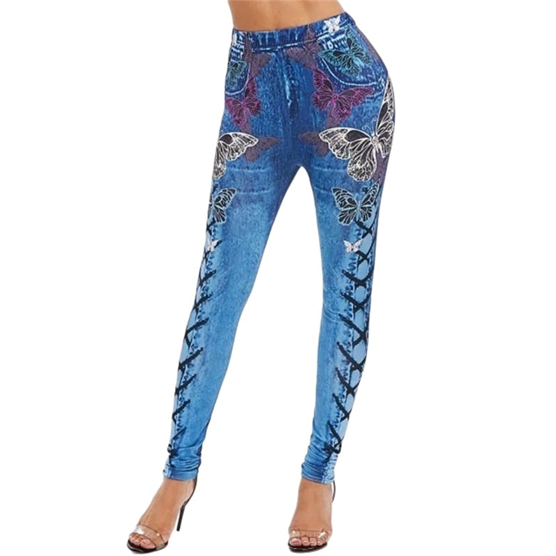 maoxiangshop Ladies Leggings Clothing New Women Fashion 3D Print Causual Hip Slimming High Elastic Female Breathable Leggings