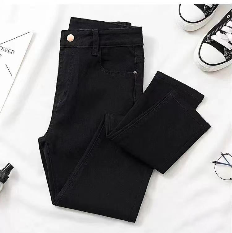 maoxiangshop New Women Jeans Autumn Elastic Pencil Trousers High Waist Ladies Tight Clothing Slim Fit Casual Skinny Denim Pants Women