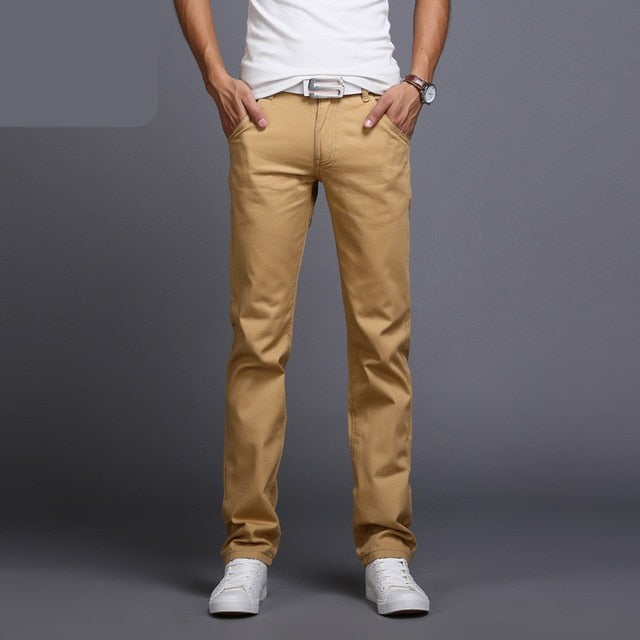 maoxiangshop Classic 9 Color Casual Pants Men Spring summer New Business Fashion Comfortable Stretch Cotton Straigh Jeans Trousers