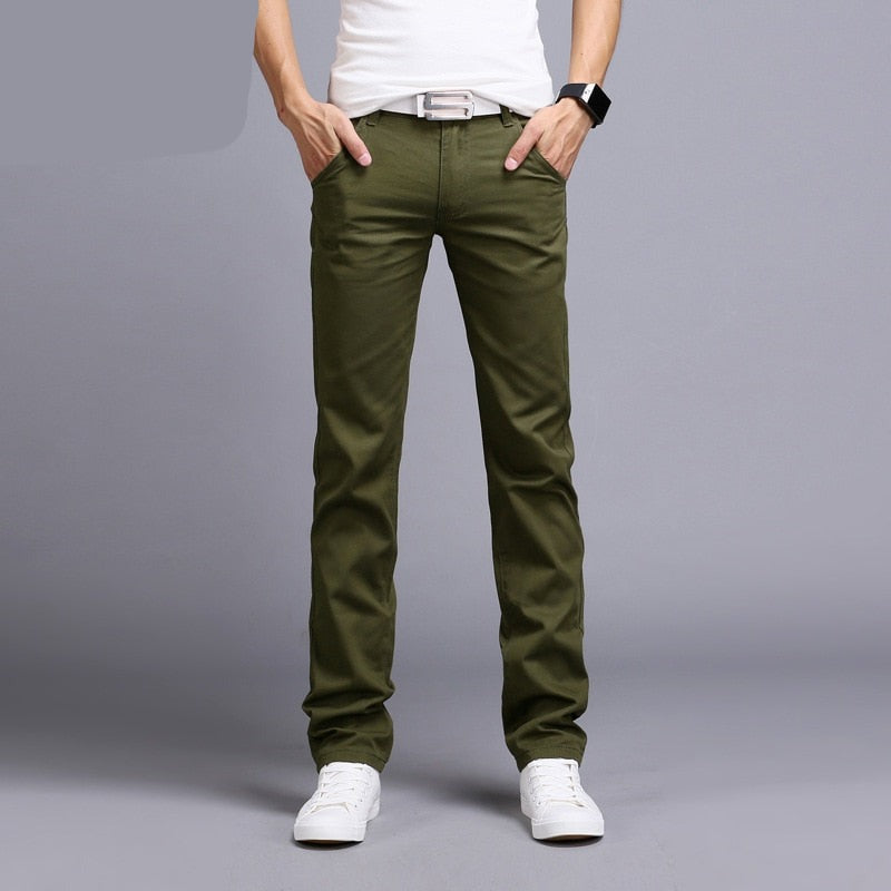 maoxiangshop Classic 9 Color Casual Pants Men Spring summer New Business Fashion Comfortable Stretch Cotton Straigh Jeans Trousers