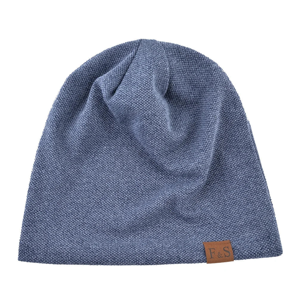 maoxiangshop Men Women Winter Warm Beanies Skullies Knitted Solid Casual Brand Soft Knitting Hat Outdoor Plus Velvet
