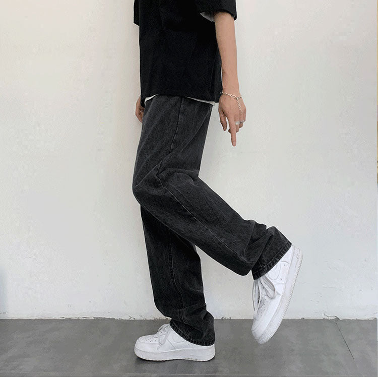 maoxiangshop Summer Thin Men Jeans Men's Fashion Famous Brand Versatile Loose Straight Summer Pants Clothes Streetwear Hiphop Denim Hot Sale
