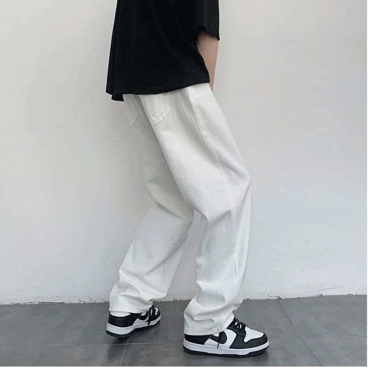 maoxiangshop Summer Thin Men Jeans Men's Fashion Famous Brand Versatile Loose Straight Summer Pants Clothes Streetwear Hiphop Denim Hot Sale