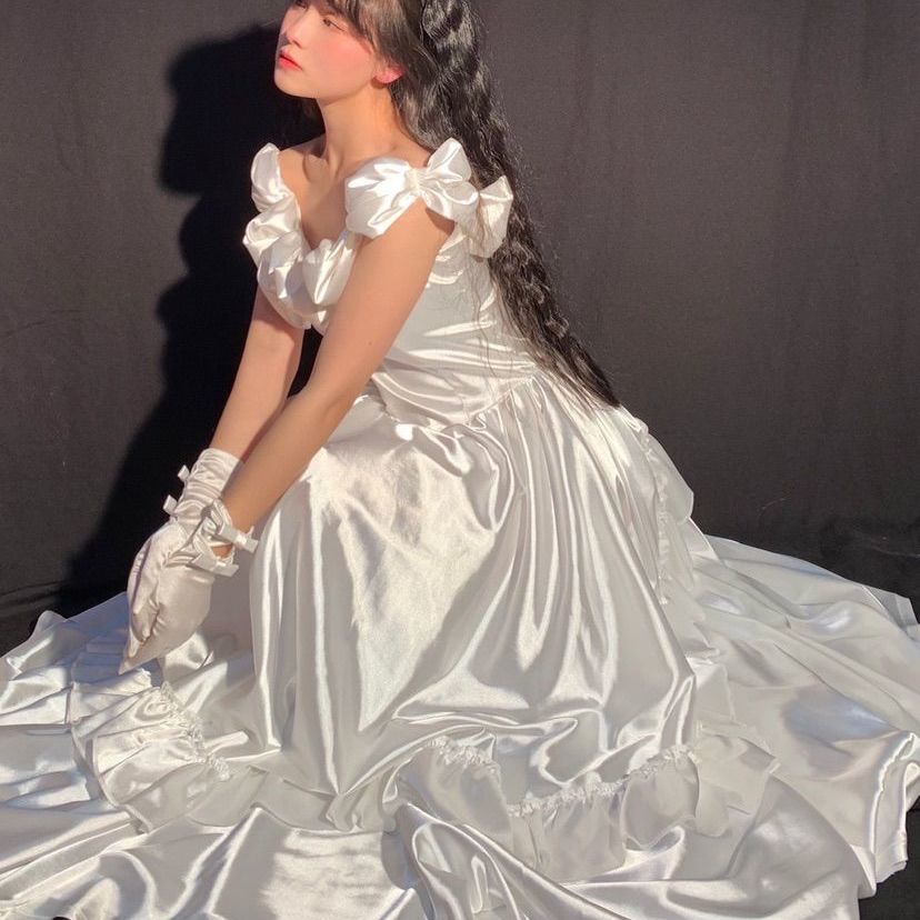 maoxiangshop Blue Elegant Victorian Dress Women Summer Long Fairy Korean Strap Dress Kawaii Vintage Evening Party Dress Women