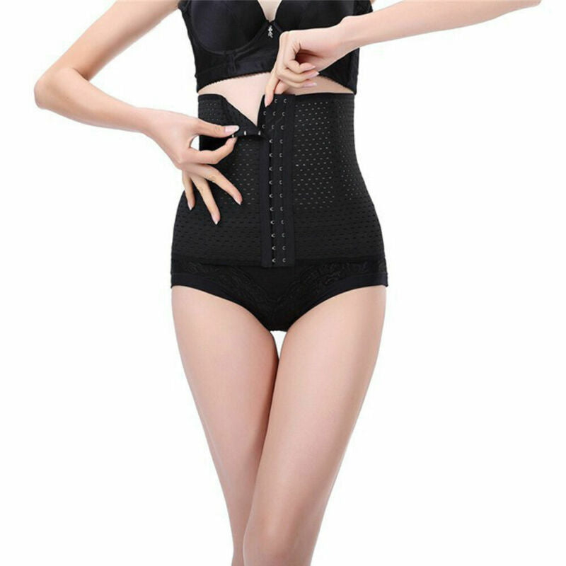 maoxiangshop Women Waist Trainer Latex Cincher Girdles Shapewear Slimming Belt Body Shaper Fitness Corset Sheath Plus Size XXL