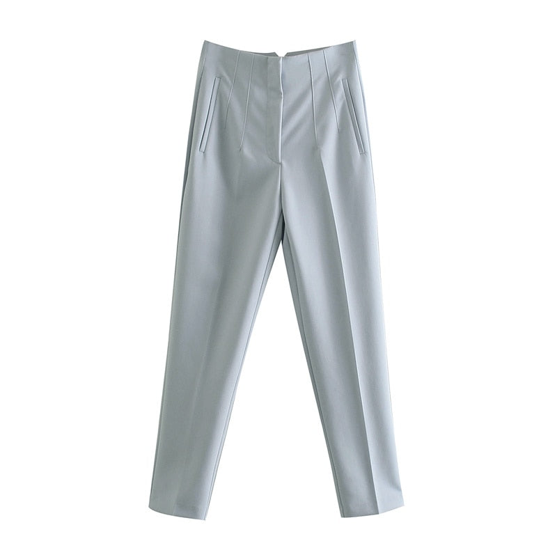maoxiangshop Pants For Women High Waist Woman Trousers Autumn Fashion Streetwear Office Elegant Casual Famale Stright Pants