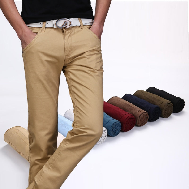 maoxiangshop Classic 9 Color Casual Pants Men Spring summer New Business Fashion Comfortable Stretch Cotton Straigh Jeans Trousers