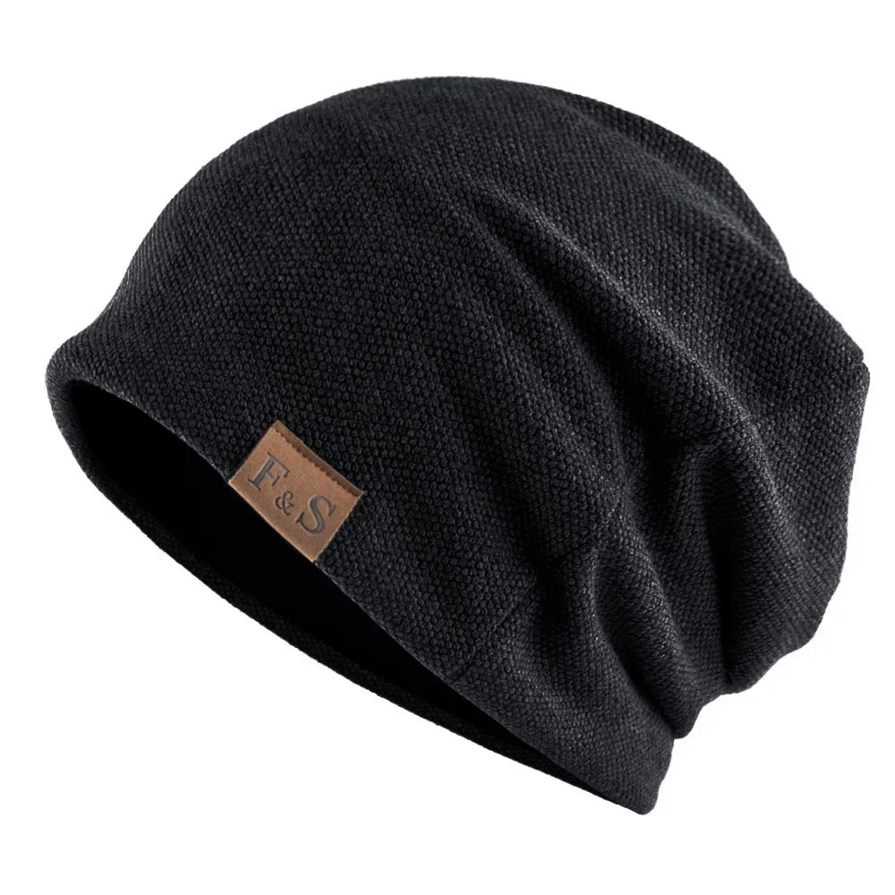 maoxiangshop Men Women Winter Warm Beanies Skullies Knitted Solid Casual Brand Soft Knitting Hat Outdoor Plus Velvet