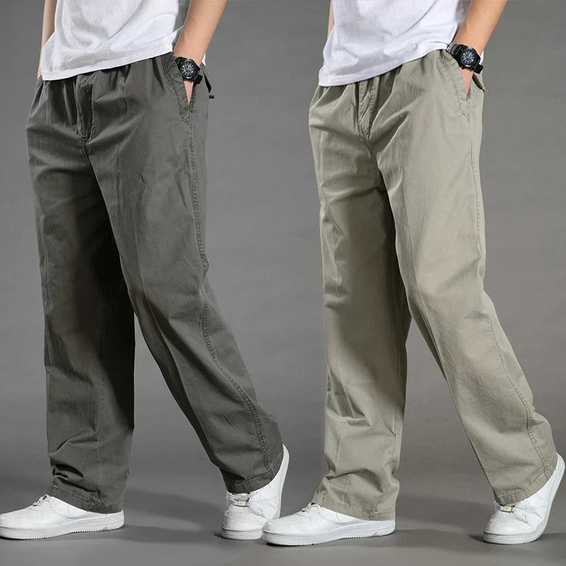 maoxiangshop Men's Cargo Pants Summer Spring Cotton Work Wear New In Large Size 6XL Casual Climbing Joggers Sweatpants Hombre Autumn Trousers