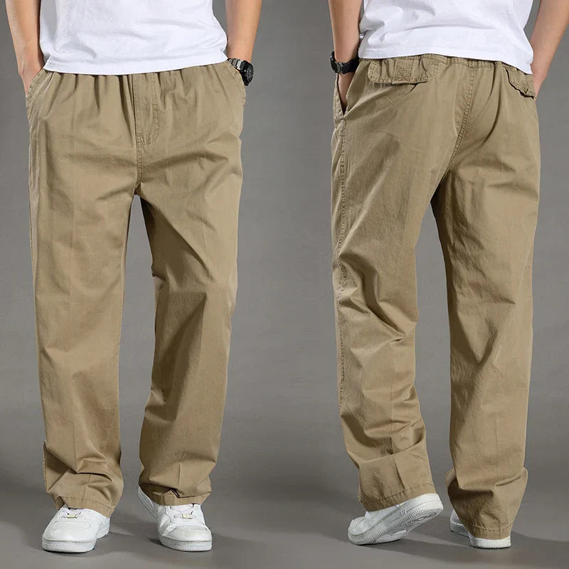 maoxiangshop Men's Cargo Pants Summer Spring Cotton Work Wear New In Large Size 6XL Casual Climbing Joggers Sweatpants Hombre Autumn Trousers