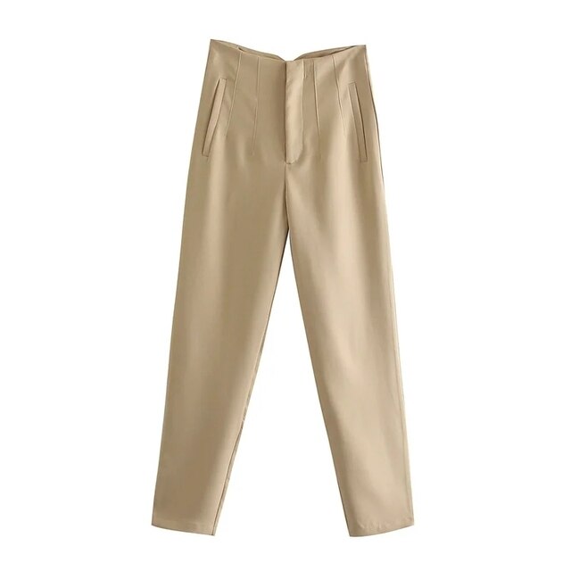 maoxiangshop Pants For Women High Waist Woman Trousers Autumn Fashion Streetwear Office Elegant Casual Famale Stright Pants