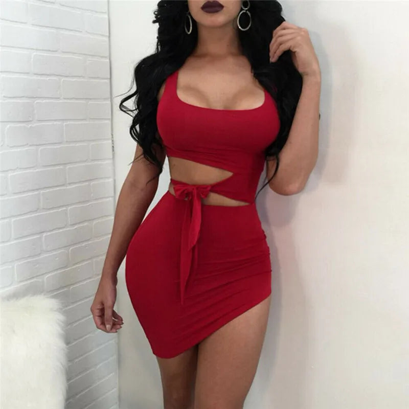 maoxiangshop Sexy Ruffle Deep V Short Club Dress Ladies Summer Blue Bodycon Dresses Evening Party Tight Mini Dress