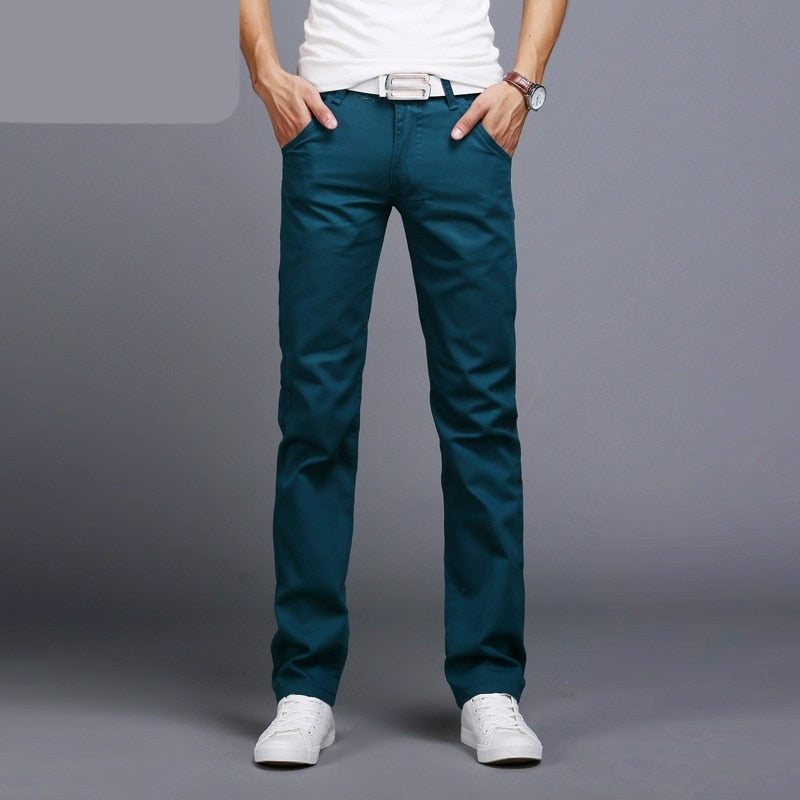 maoxiangshop Classic 9 Color Casual Pants Men Spring summer New Business Fashion Comfortable Stretch Cotton Straigh Jeans Trousers