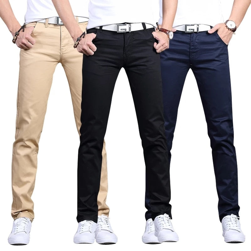maoxiangshop Classic 9 Color Casual Pants Men Spring summer New Business Fashion Comfortable Stretch Cotton Straigh Jeans Trousers