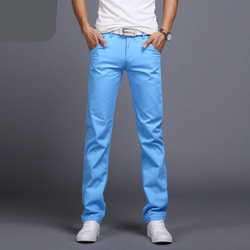 maoxiangshop Classic 9 Color Casual Pants Men Spring summer New Business Fashion Comfortable Stretch Cotton Straigh Jeans Trousers
