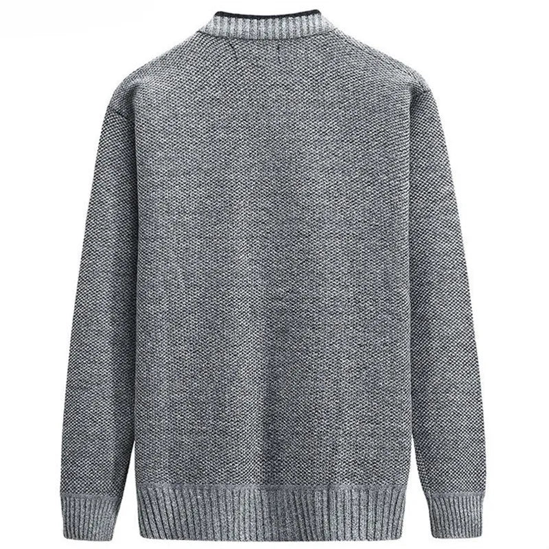 maoxiangshop New Cardigan Men Autumn Winter Thick V Neck Knitted Sweater Coats Casual Warm Knitted Cardigan Men Fashion Mens Clothing