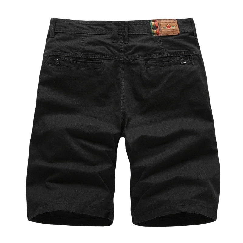 maoxiangshop Brand New Mens Cargo Shorts High Quality Black Short Pants Men Cotton Solid Casual Beach Shorts Men Summer Bottom