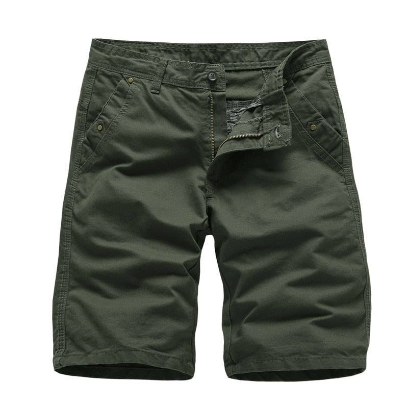 maoxiangshop Brand New Mens Cargo Shorts High Quality Black Short Pants Men Cotton Solid Casual Beach Shorts Men Summer Bottom