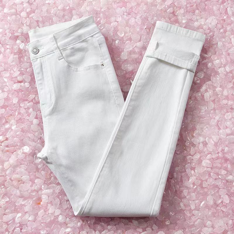 maoxiangshop New Women Jeans Autumn Elastic Pencil Trousers High Waist Ladies Tight Clothing Slim Fit Casual Skinny Denim Pants Women