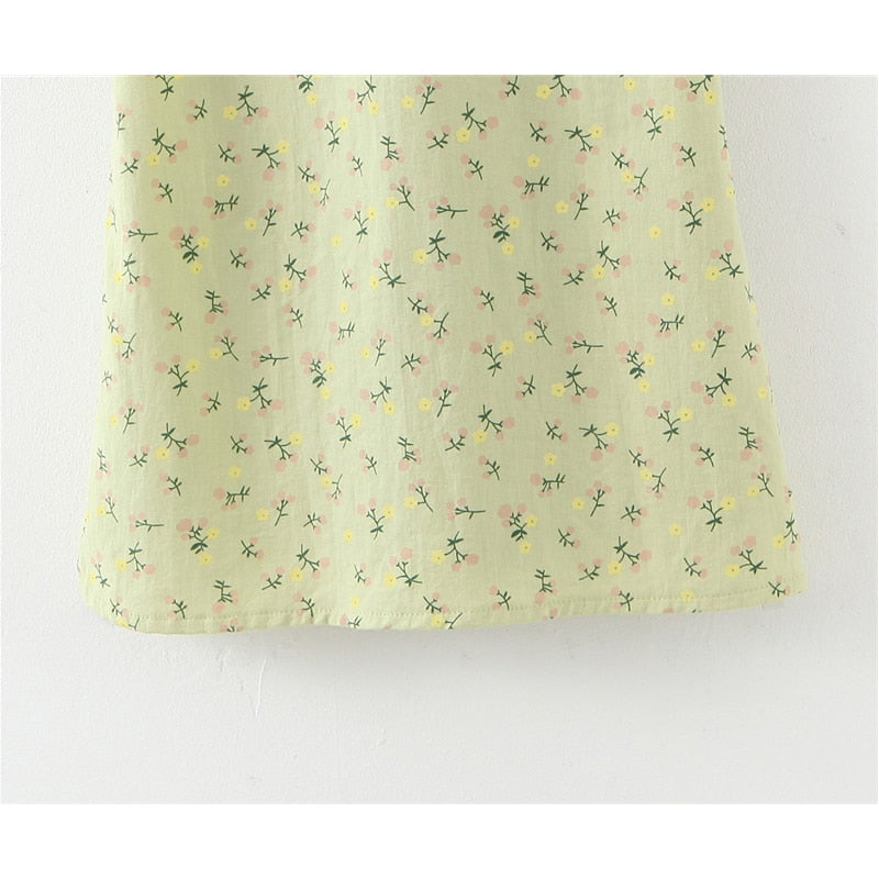 maoxiangshop New Casual Chic Floral Print Sling Mini Dress Women Holiday Bow V-neck Dress Summer Sexy Backless Ladies Dresses