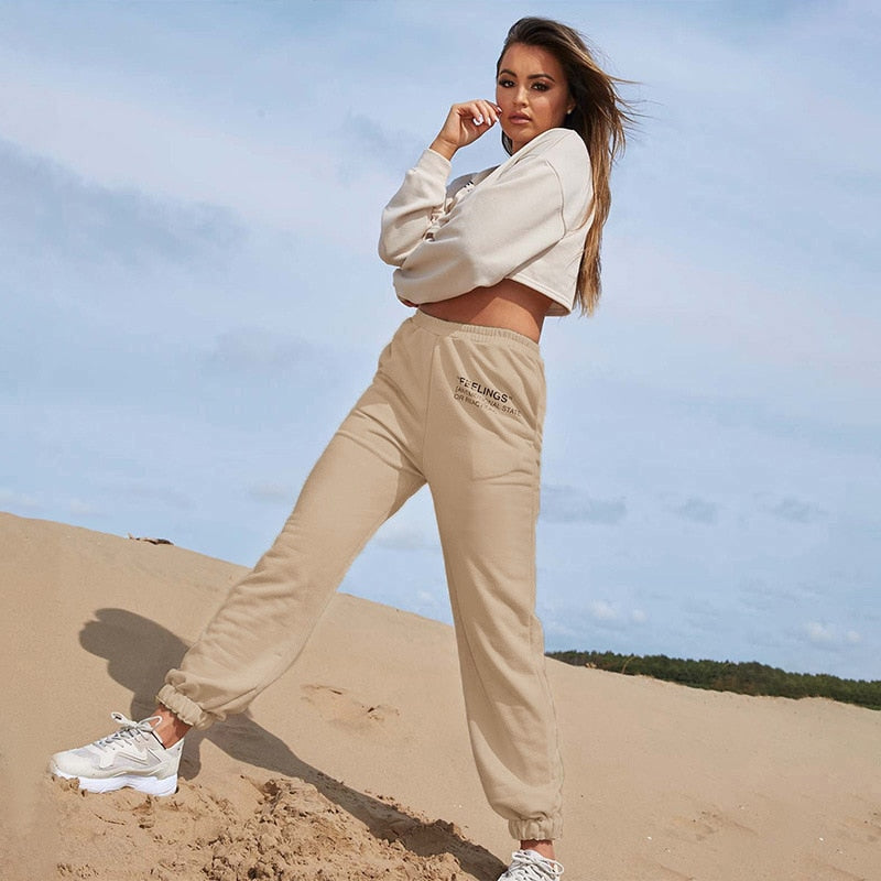 Y2K Joggers Wide Leg SweatPants Women's Trousers E-Girls Streetwear High Waist Pants Women Casual Harem Pants Summer Bottom