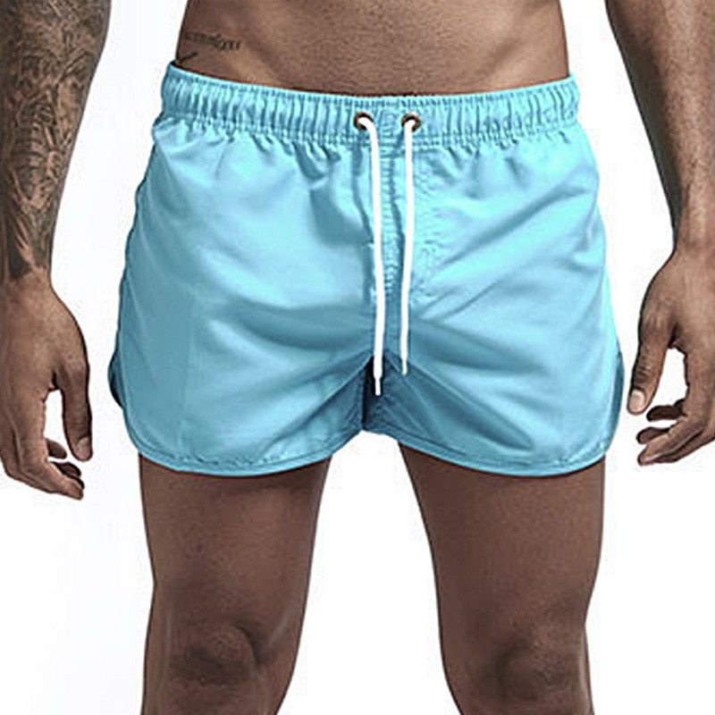maoxiangshop Beach Shorts Quick Dry Mens Swimwear Board Briefs New Hot Summer Swim Trunks Sport Gym Running Shorts Male Beachwear