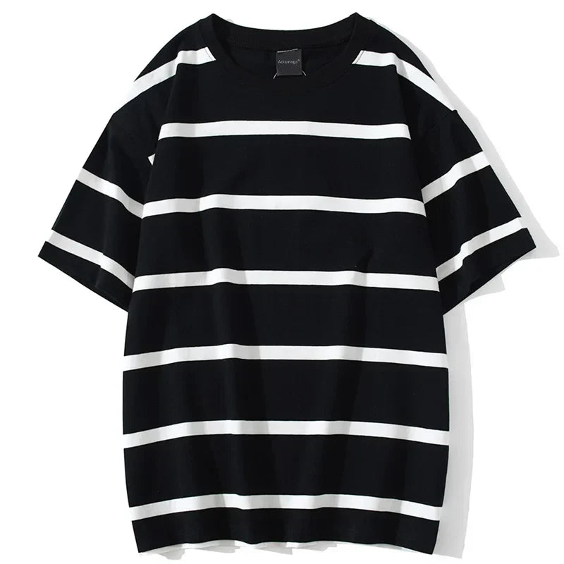 maoxiangshop Mew Men T Shirt Color Block Print 3 Color Optional Tee Shirts Simple High Street Basic All Match Cargo Tops Mens Streetwear