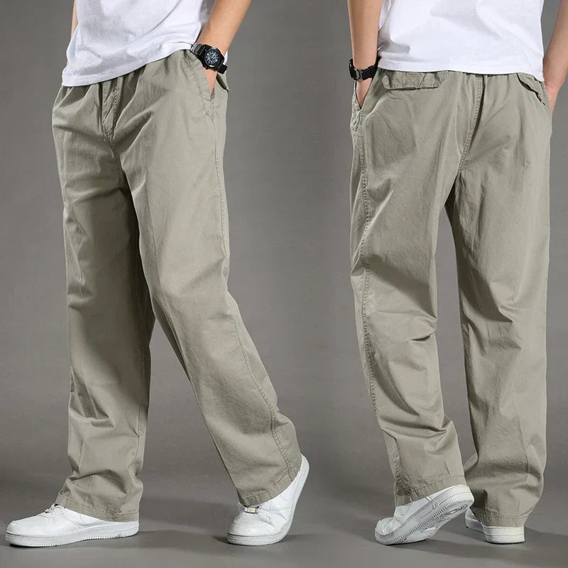 maoxiangshop Men's Cargo Pants Summer Spring Cotton Work Wear New In Large Size 6XL Casual Climbing Joggers Sweatpants Hombre Autumn Trousers