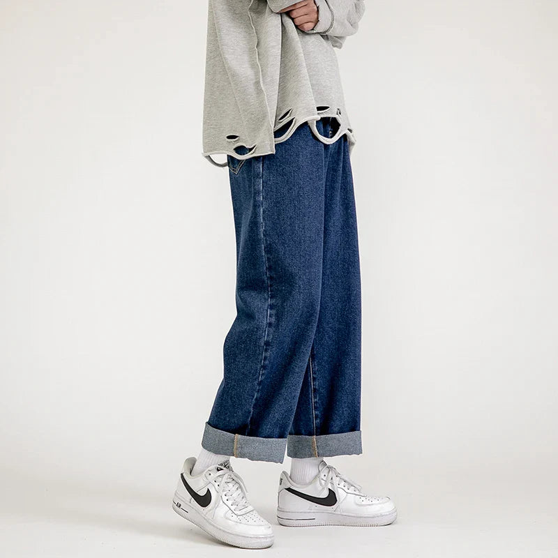 maoxiangshop Men's Jeans Pants Trousers for Men Jean Spring Denim Mens Man Male Trendyol Streetwear Korean Fashion Men Boys Large Flare Sale