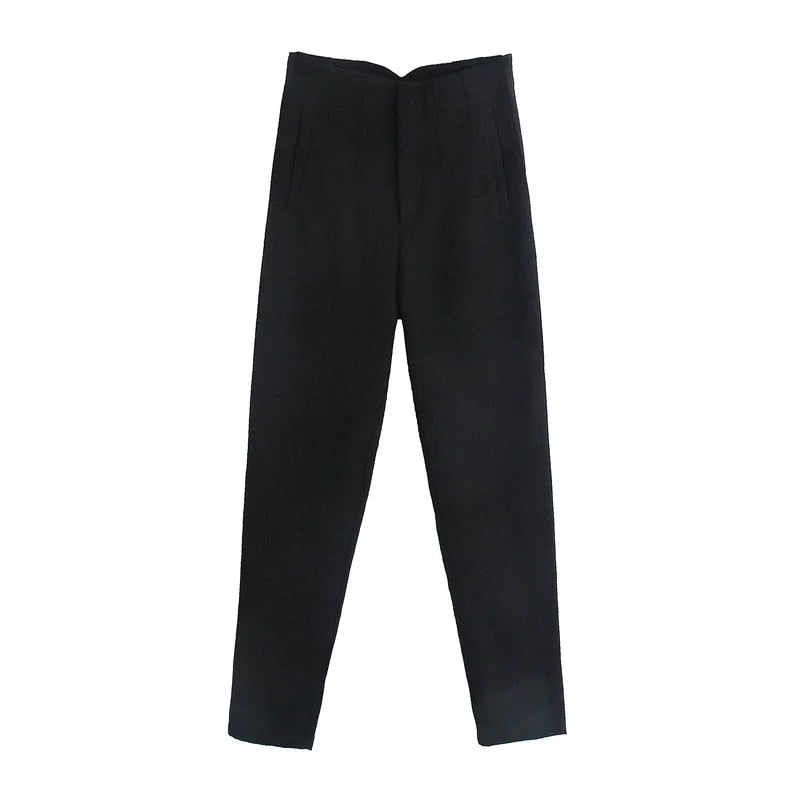 maoxiangshop Pants For Women High Waist Woman Trousers Autumn Fashion Streetwear Office Elegant Casual Famale Stright Pants