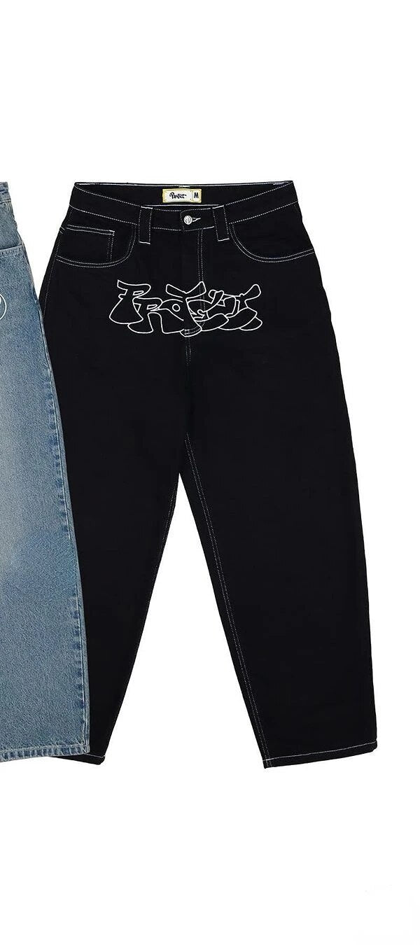 maoxiangshopNew 2023 Harajuku Pockets Korean Streetwear Retro Trousers Grunge Vintage Low Waisted Cargo Pants Y2K Women Jeans