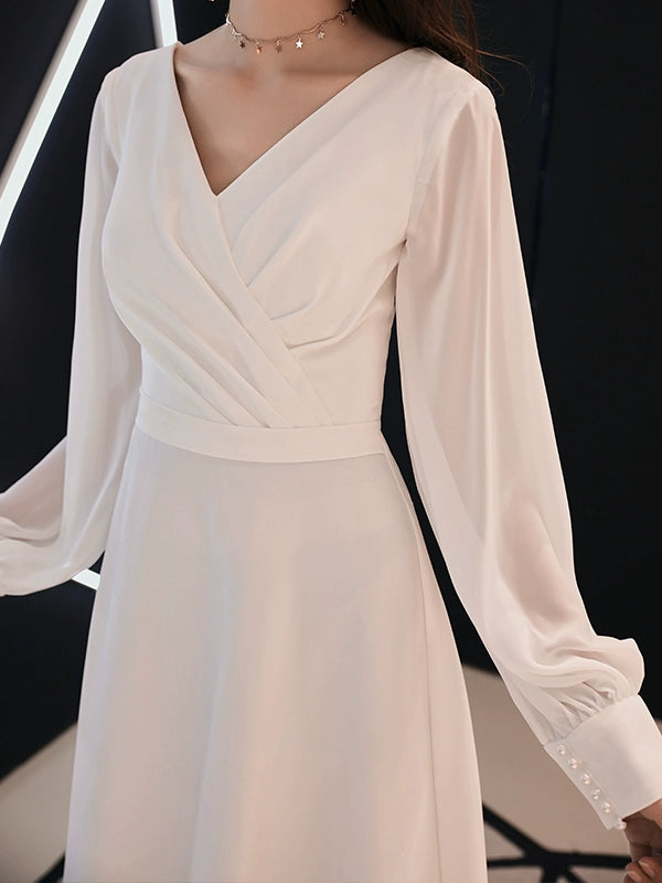 White evening dress dress women's simple and generous banquet noble and elegant long temperament socialite birthday party dress