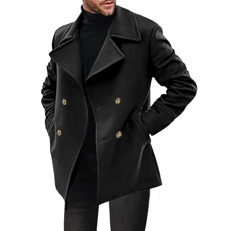 maoxiangshop-shop men’s fashion Men's Trench Coat Spring and Autumn Men's Coat Mid-Length Casual Men's Coat