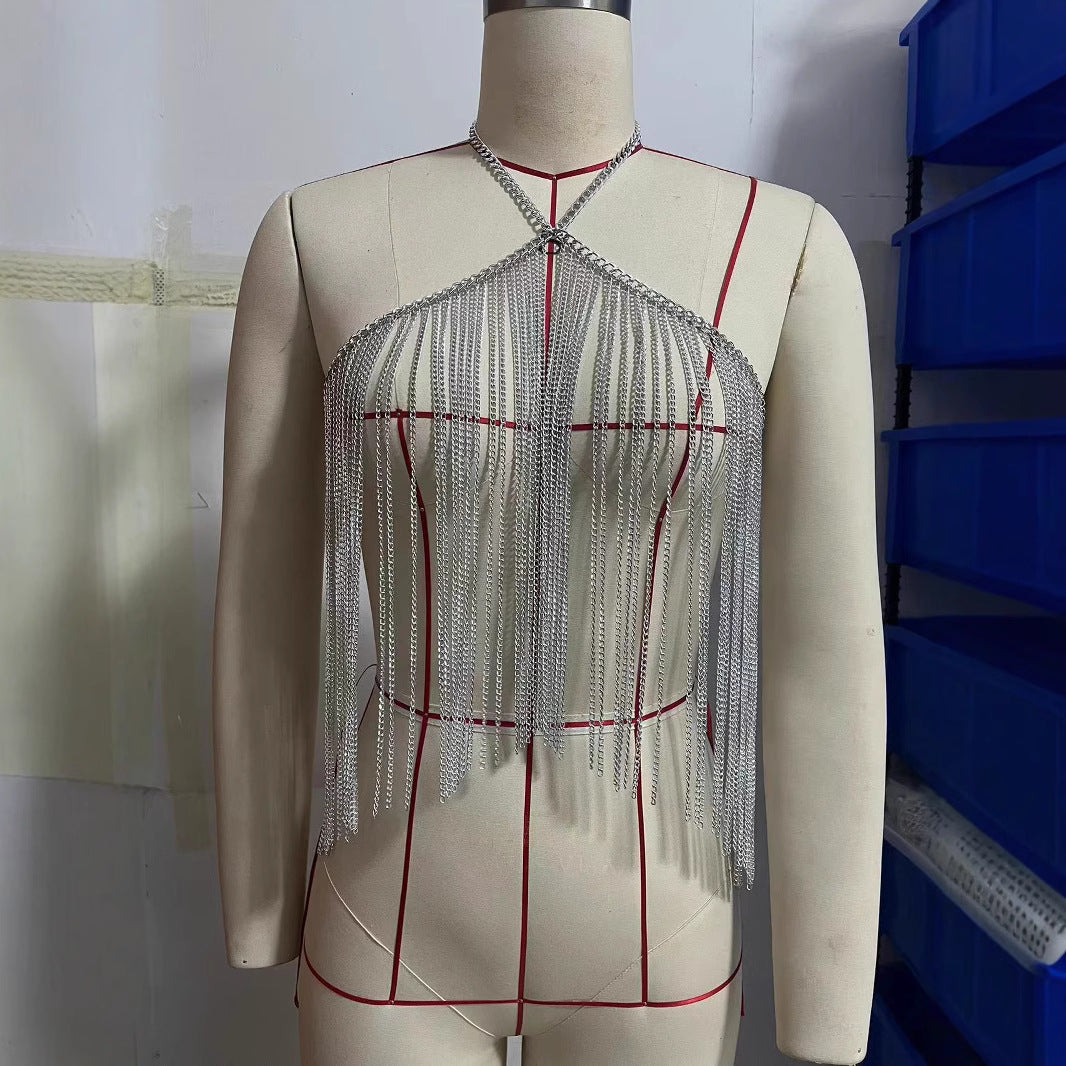 2025 L4981Y metal chain body chain цепочки для тела body chain real shot