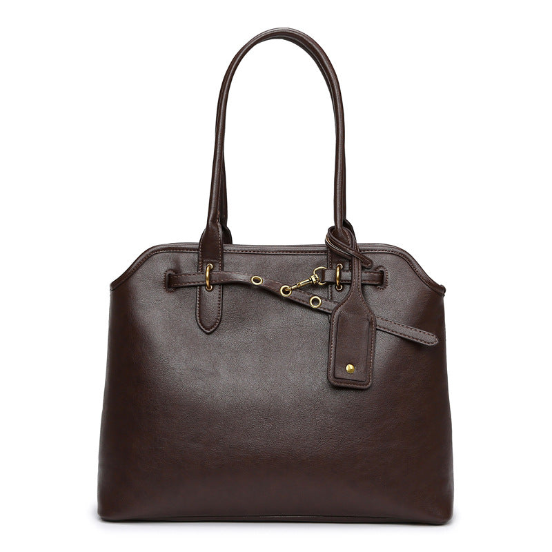 2025 Autumn and winter shoulder bag fashionable retro women's bag high-end simple handbag bag commuter tote bag women's wholesale