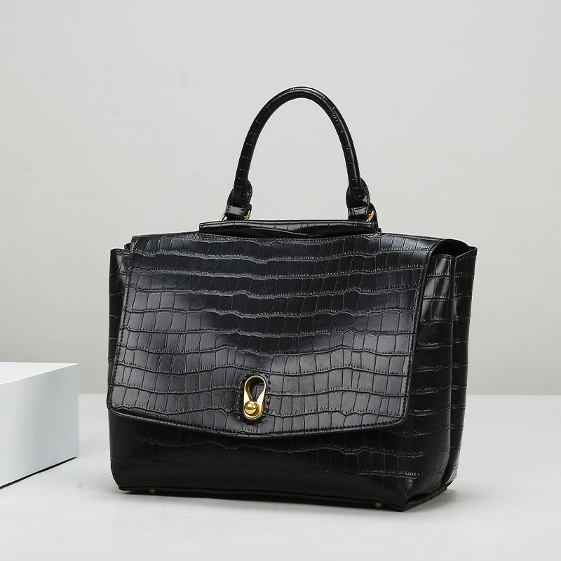 2025 Handbag fashion stone pattern bag women's New hot-selling shoulder bag large capacity simple commuter tote bag