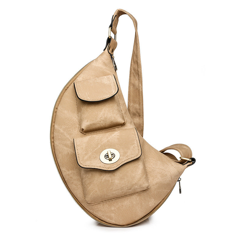 MAOXIANGSHOP 2025 large-capacity women's bags PU bags, new 2025 women's bags, women's waist bags, breast bags wholesale