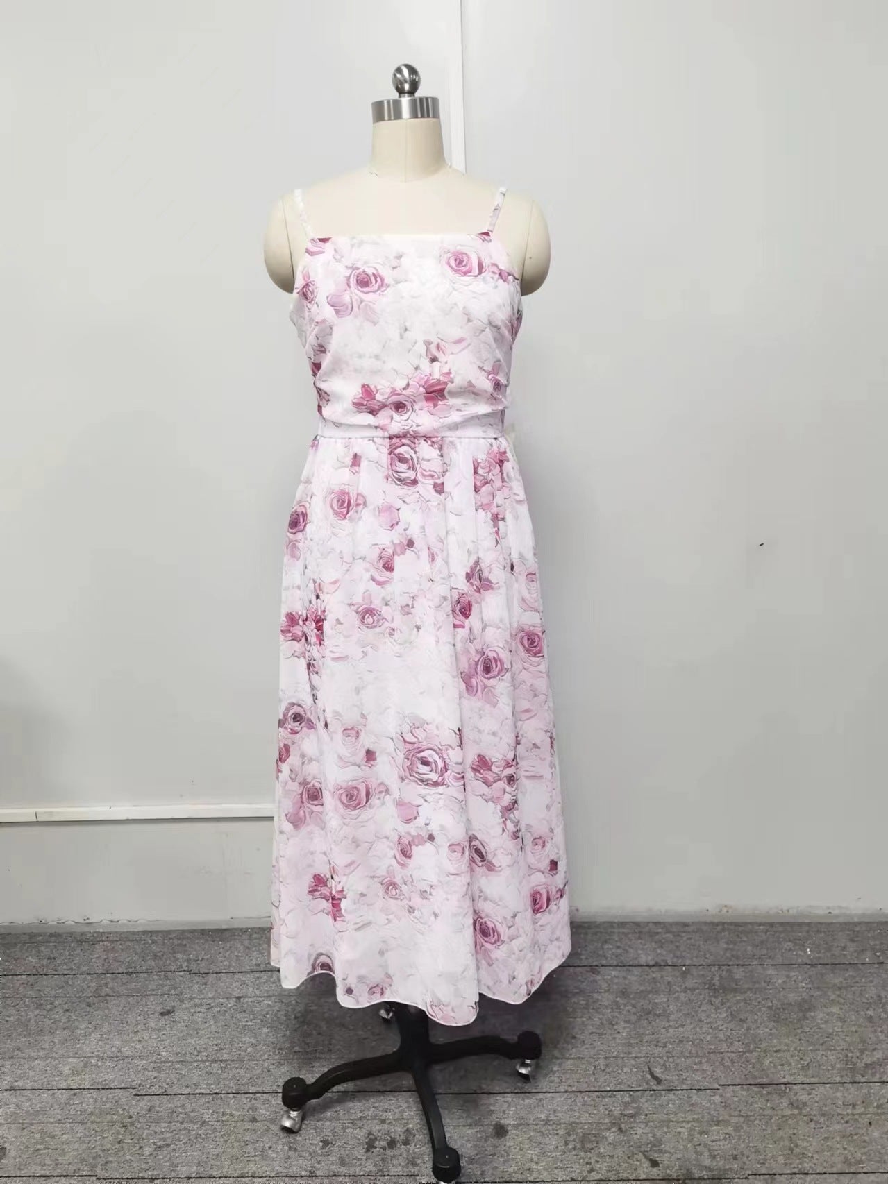 MAOXIANGSHOP popular new spring and summer off-the-shoulder 2025 women's clothing fashion chiffon fairy air medium and long temperament evening dress dress