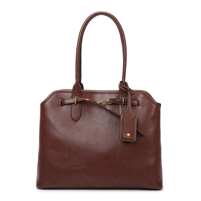 2025 Autumn and winter shoulder bag fashionable retro women's bag high-end simple handbag bag commuter tote bag women's wholesale
