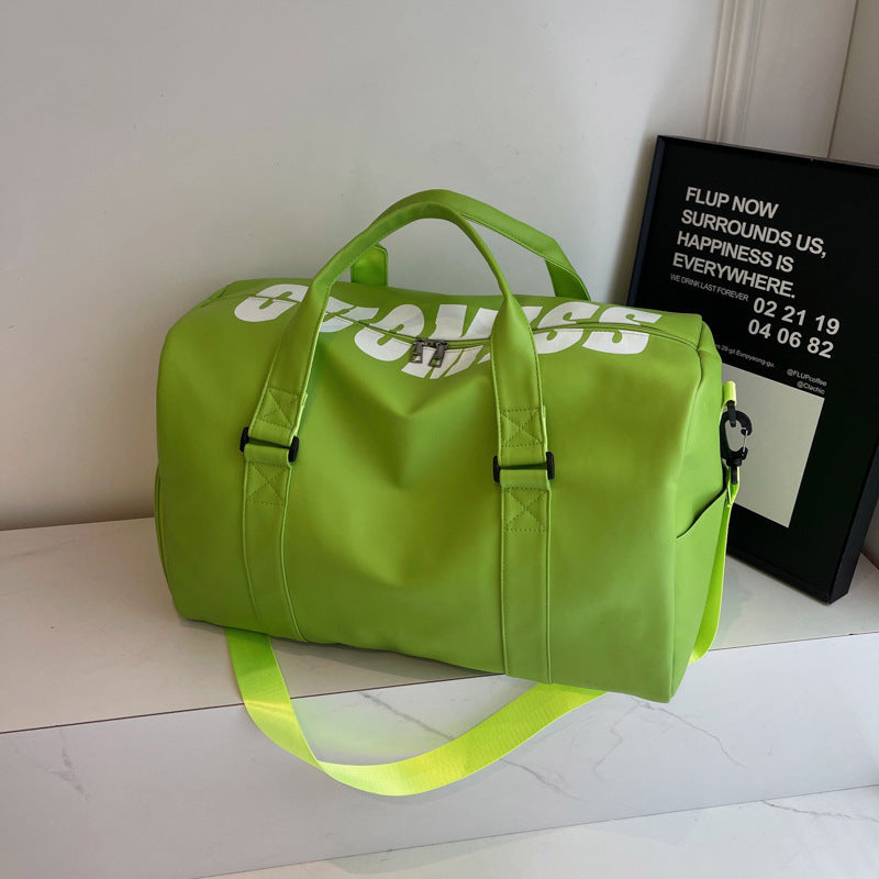 2025 Girls luggage sports travel bag going out large capacity shoulder handbag wet and dry separation swimming fitness bag women