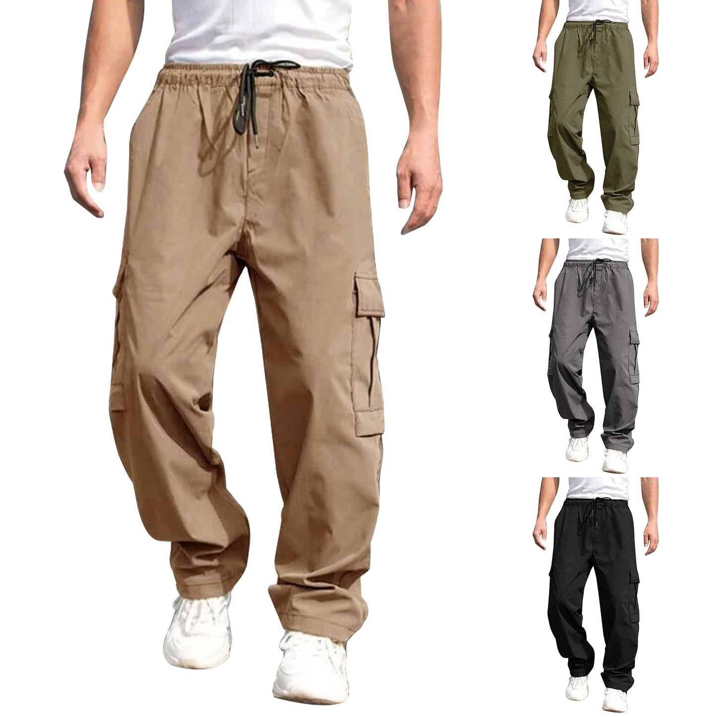 maoxiangshop-shop guy outfits New Summer Youth Casual Pants Men's Loose Straight Casual Trousers Men