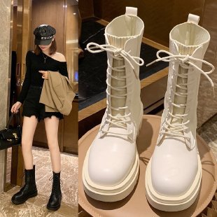 2025 High-heeled fashion versatile women's popular autumn and winter new thick-soled high-end fried street short boots