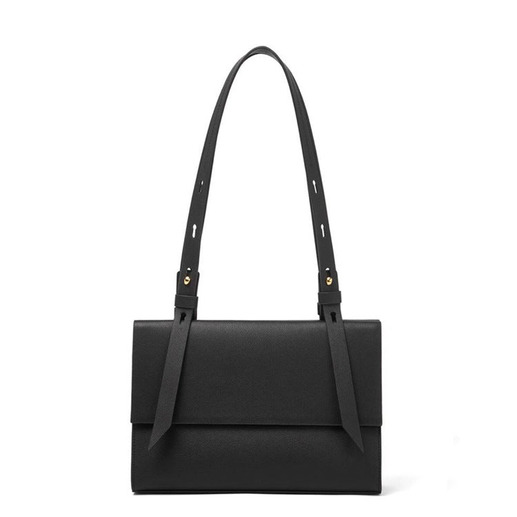 2025 Leather niche design commuter women's large-capacity tote bag shoulder underarm bag new wedding bag trendy simple and versatile