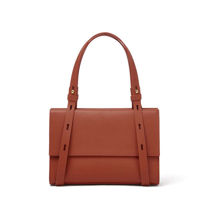 2025 Leather niche design commuter women's large-capacity tote bag shoulder underarm bag new wedding bag trendy simple and versatile